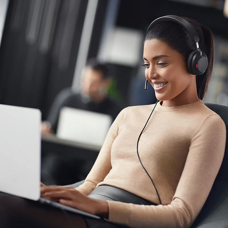 Jabra Evolve2 40 MS Stereo USB-A Headset On-Ear