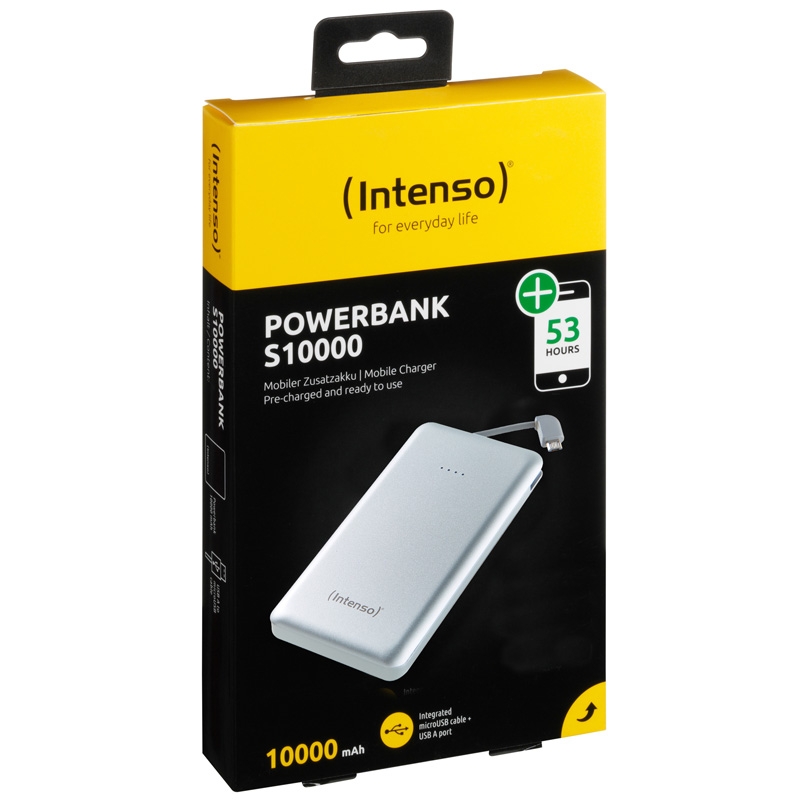 Intenso Powerbank S10000 Slim silber