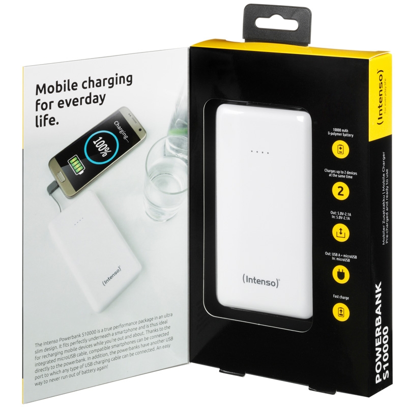 Intenso Powerbank S10000 Slim weiß