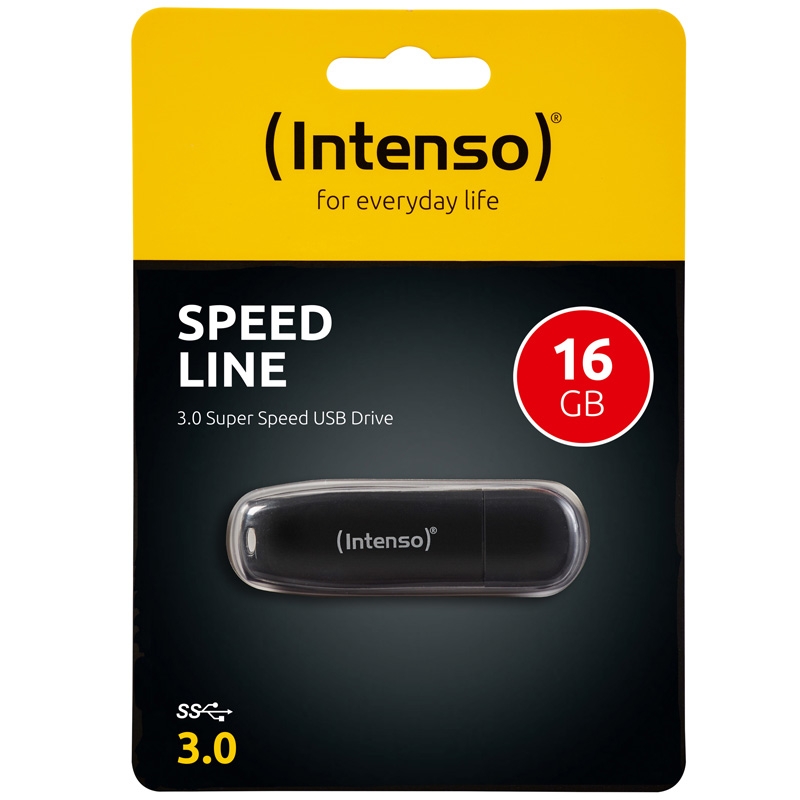 Intenso Speed Line 16GB Speicherstick USB 3.0 schwarz
