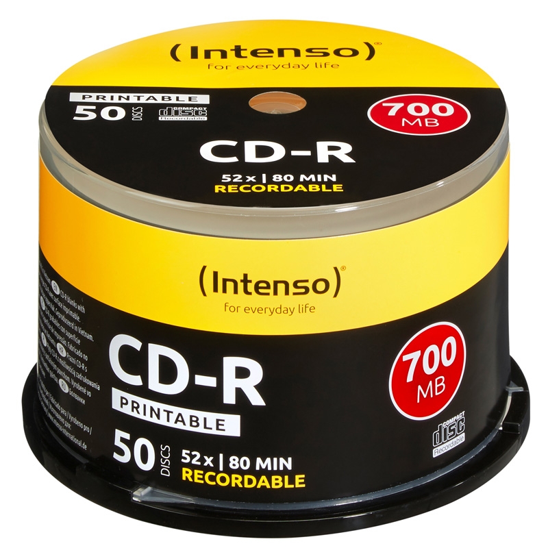 Intenso CD-Rohlinge 700MB, 50er Spindel