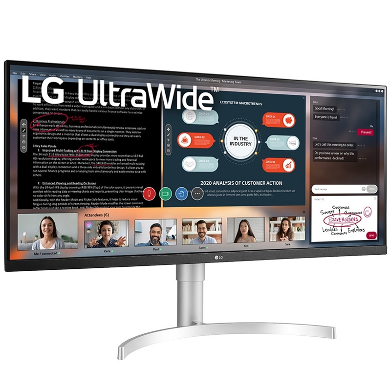 LG 34WN650-W 86,4 cm (34 Zoll) LED-Monitor