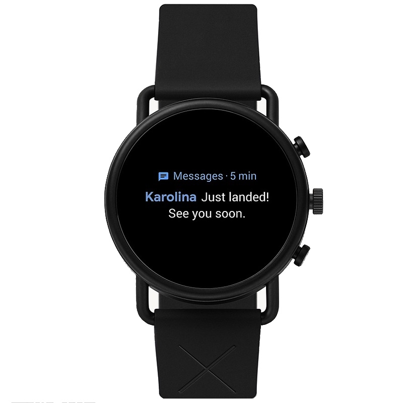 Skagen SKT5202 Gen 5 Smartwatch Silikon schwarz