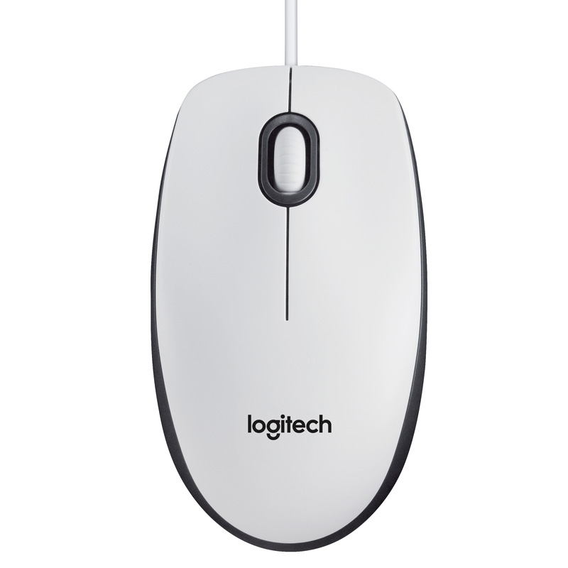 Logitech M100 Maus weiß