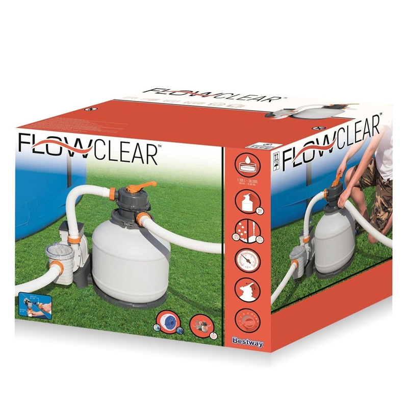 Bestway Flowclear™ Sandfilteranlage mit Zeitschaltuhr 5.678 l/h