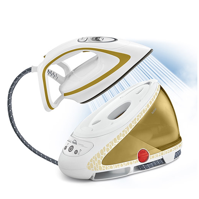 Tefal GV9581 Pro Express Dampfbügelstation (2600 Watt 8 bar) weiß/gold