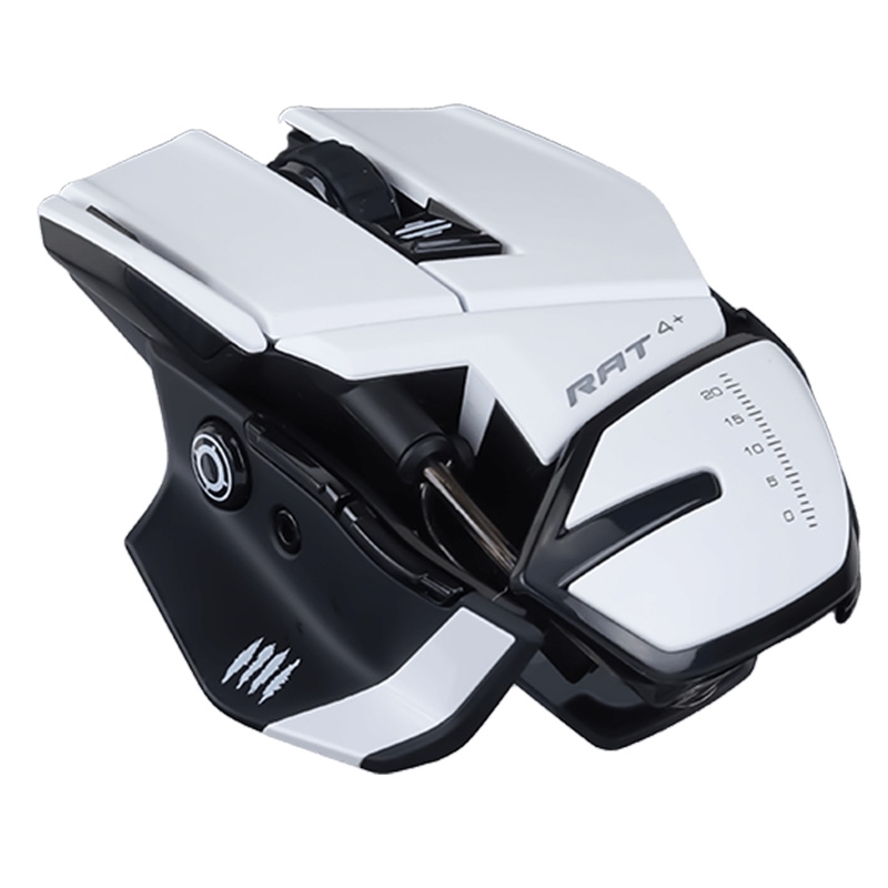 MadCatz R.A.T. 4+ Optische Gaming Maus weiß