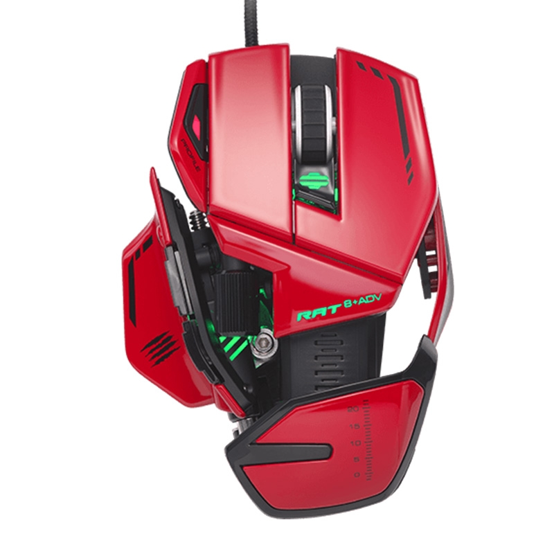 MadCatz R.A.T. 8+ ADV Optische Gaming Maus rot