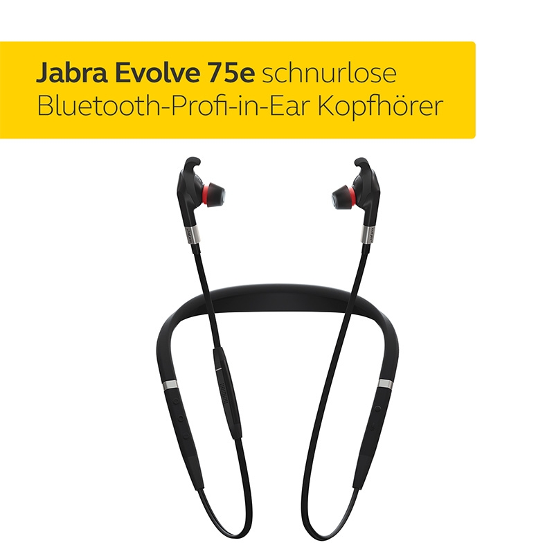 Jabra Evolve 75e Bluetooth Headset black