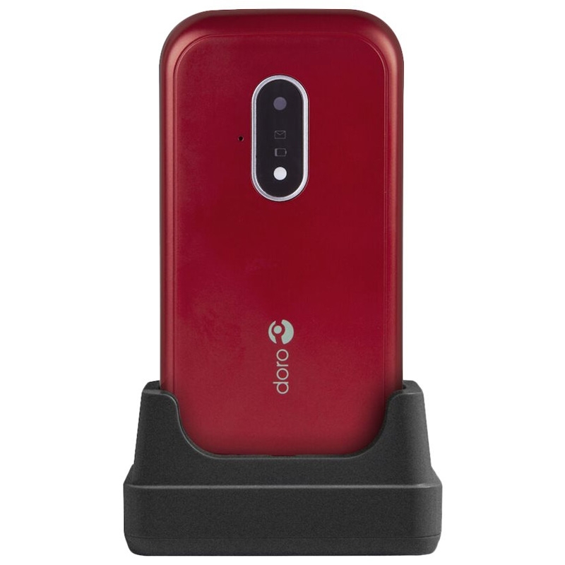 Doro 7030 LTE Mobiltelefon rot-weiß