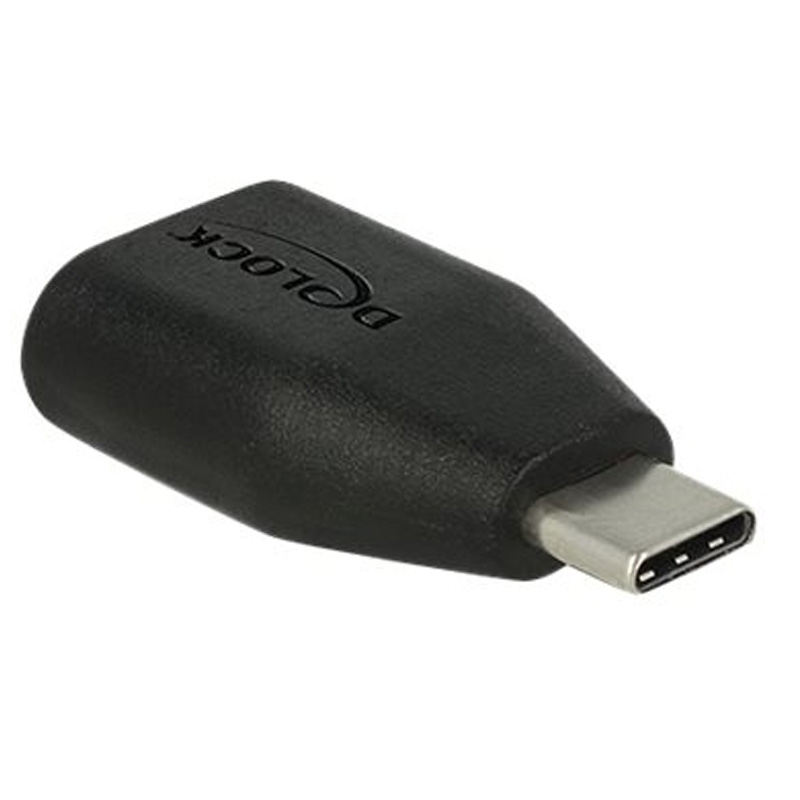 DELOCK Adapter USB Type-C Stecker > USB 3.0 A Buchse schwarz