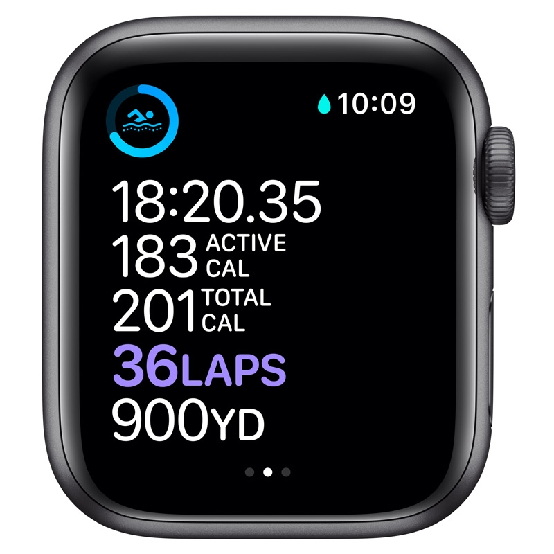 Apple Watch Series 6 GPS + LTE  40mm Aluminium Sportarmband schwarz