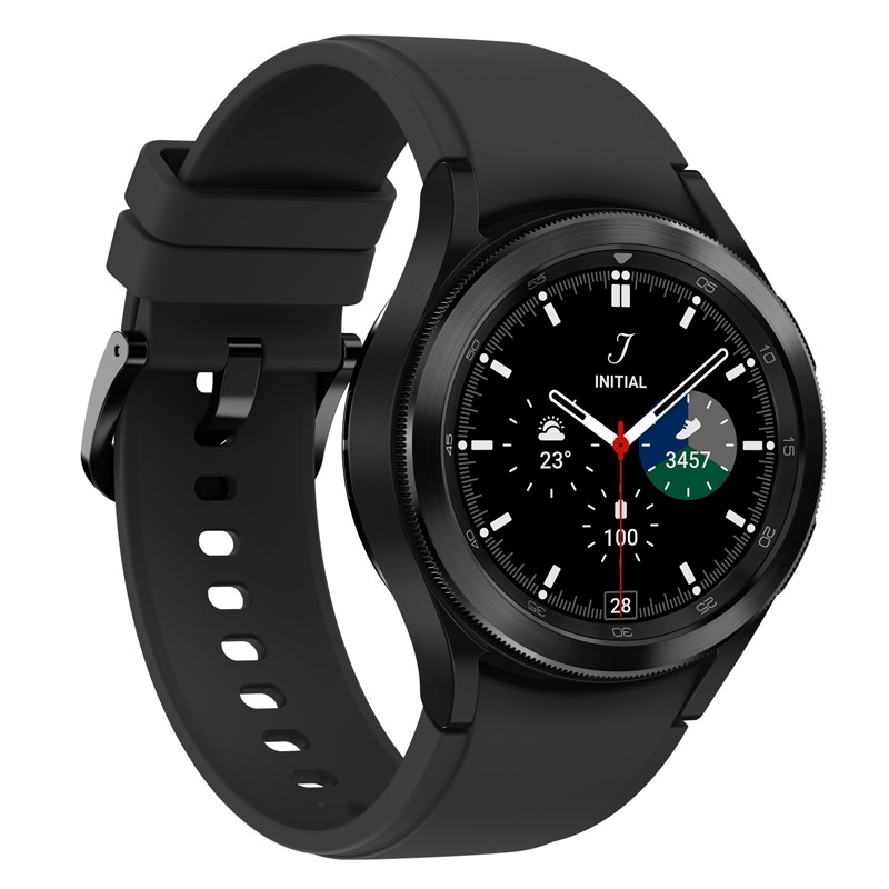 Samsung Galaxy Watch4 Classic Stainless Steel 46 mm Smartwatch schwarz