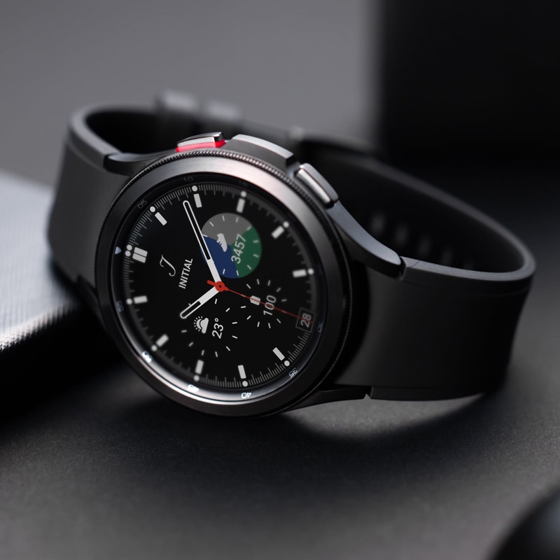 Samsung Galaxy Watch4 Classic Stainless Steel 46 mm Smartwatch schwarz