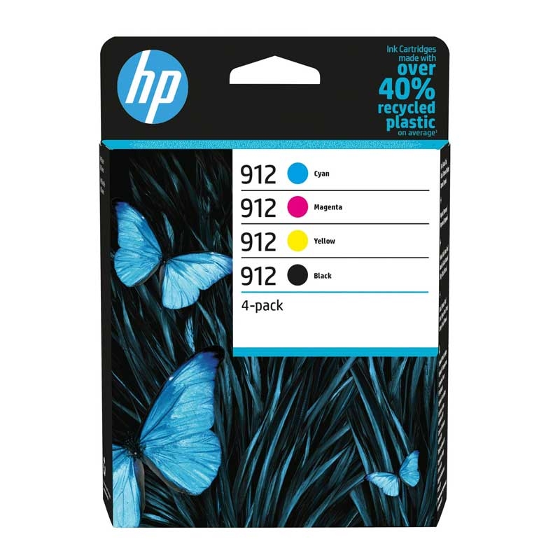 HP 912 CMYK Valuepack Tintenpatronen bis zu 315 Seiten