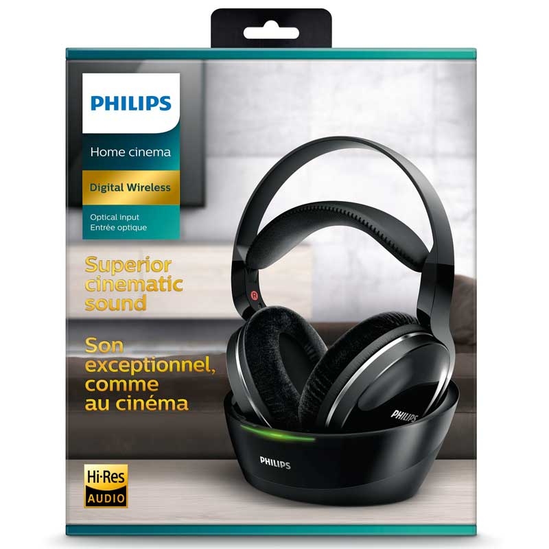 Philips SHD8850/12 Kabelloser TV Kopfhörer Over Ear schwarz