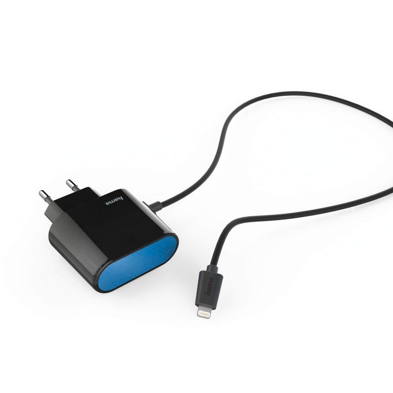 Hama Ladegerät, Lightning, 2.4 A, Schwarz