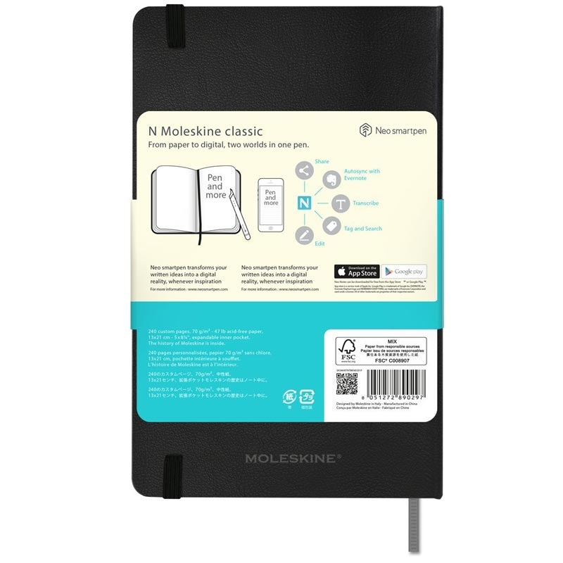 NEOLAB N Moleskine Notebook 240 Seiten liniert