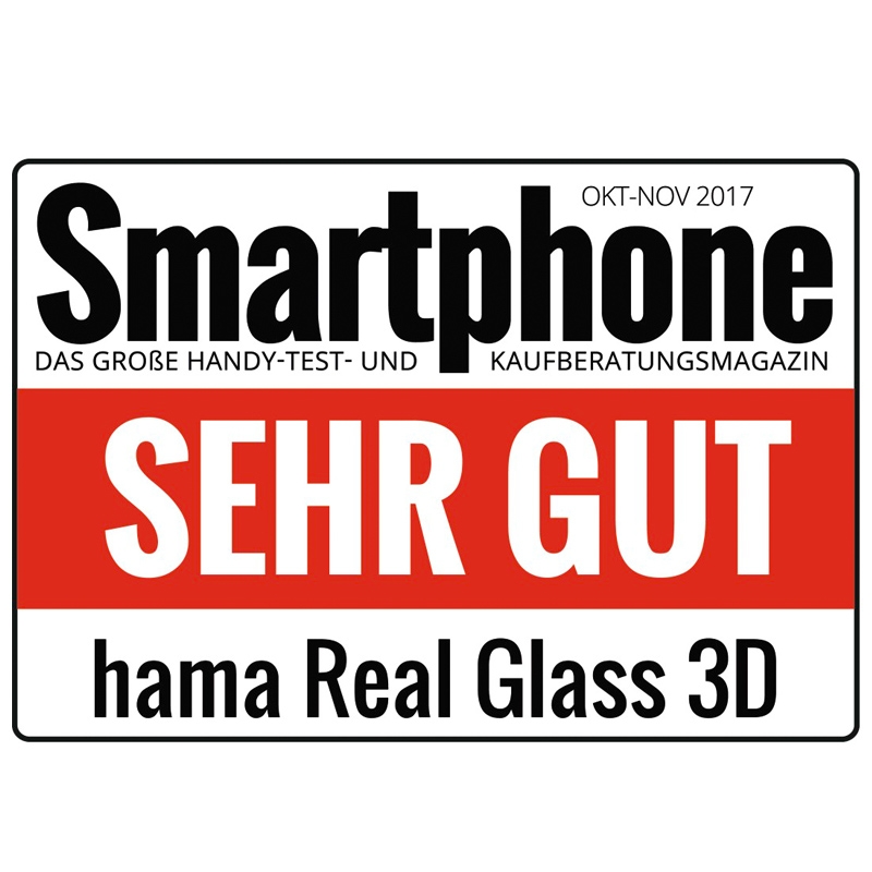 Hama 3D-Full-Screen-Schutzglas für Apple iPhone X, Schwarz