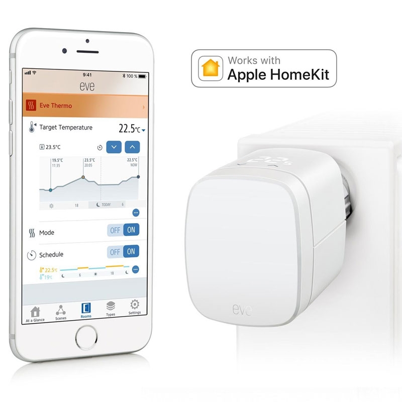 Elgato Eve Thermo 2017 Heizkörperthermostat mit Display