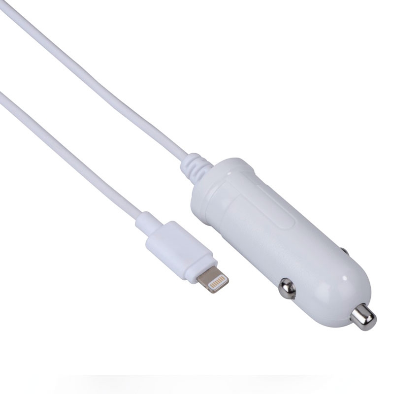 Hama Kfz-Ladegerät, Lightning, 2,4 A, Weiß