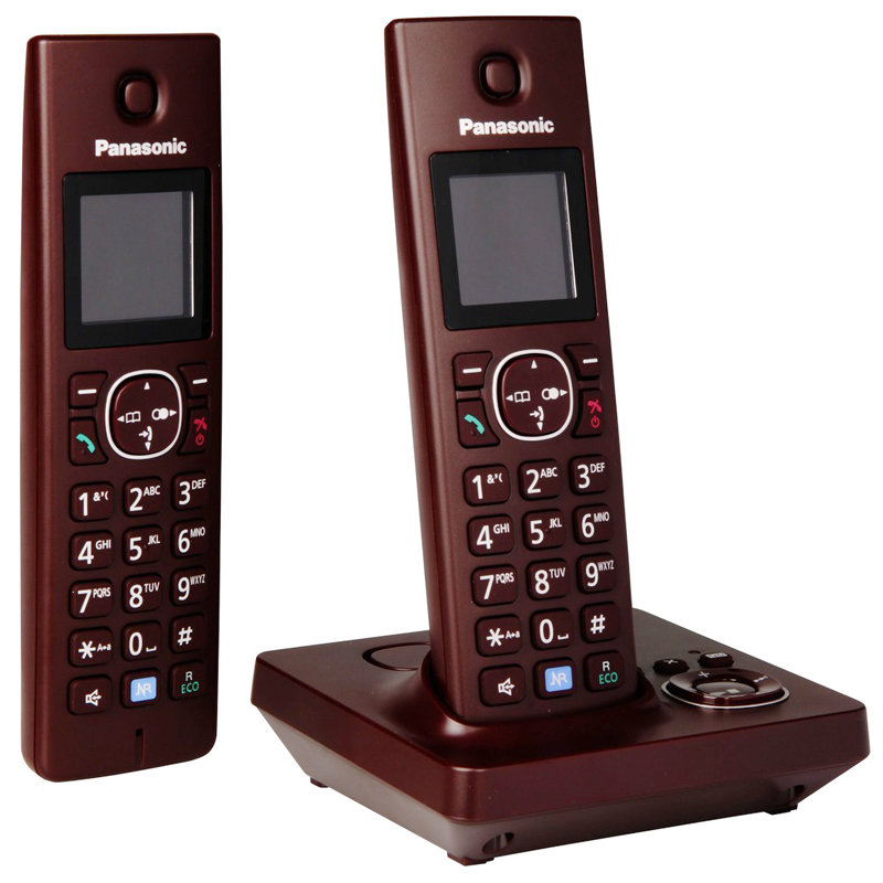 Panasonic KX-TG7862GR Duo Schnurlostelefon weinrot
