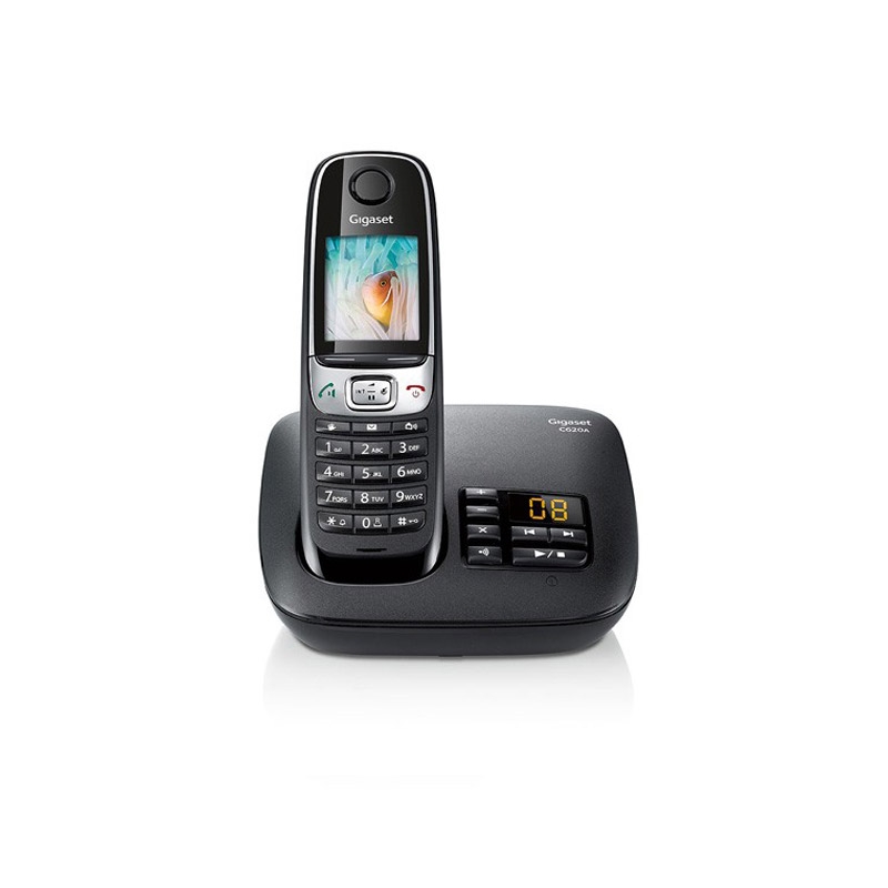 Gigaset C620A Duo Schnurlostelefon mit AB schwarz