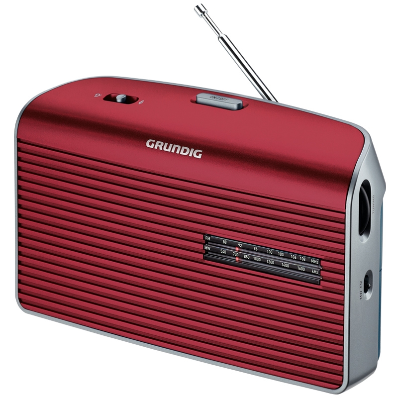 Grundig Music 60 Radio red/silver