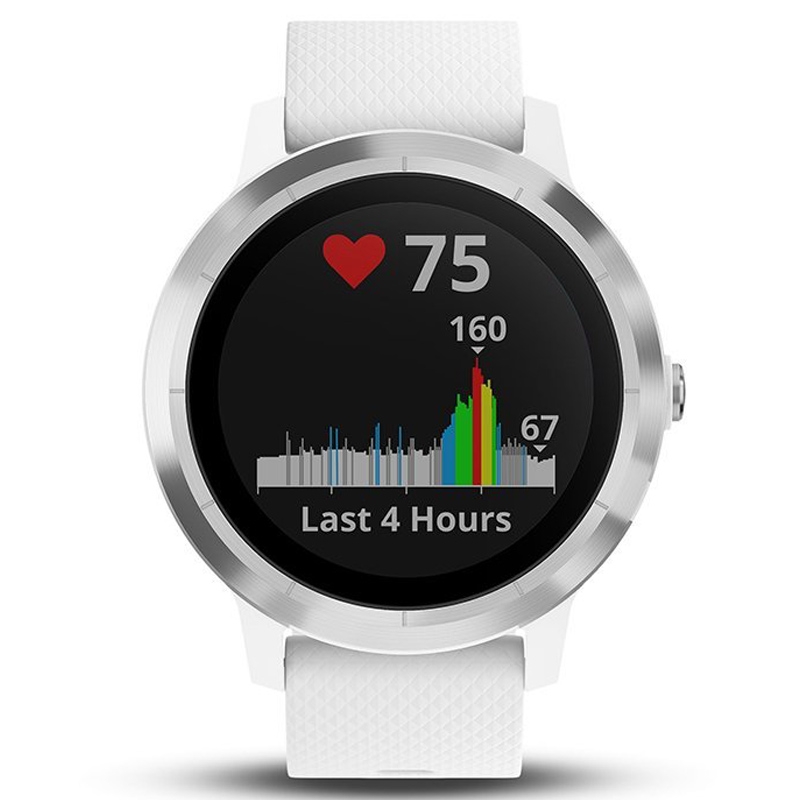 Garmin vívoactive 3 GPS-Fitness-Smartwatch Weiß/Silber