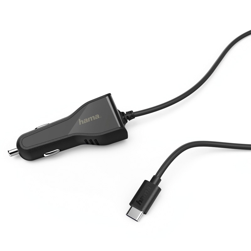 Hama Kfz-Ladegerät, USB Type-C, Power Delivery (PD), 3A, Schwarz