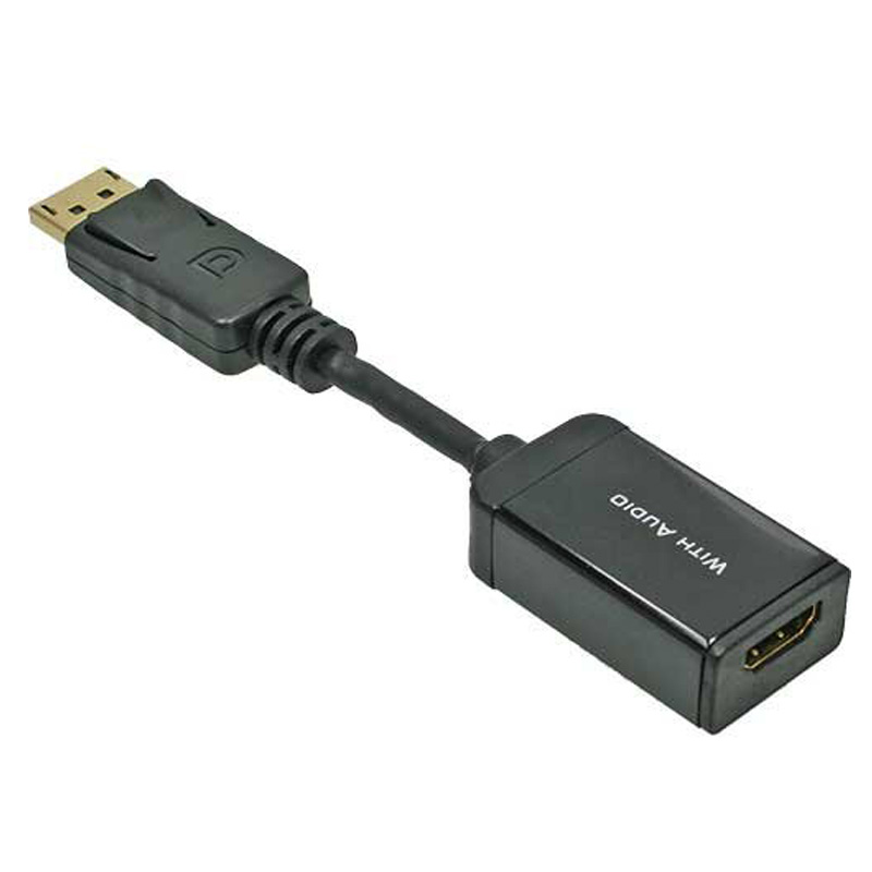 DisplayPort Adapter Stecker auf HDMI Buchse schwarz 0,15m