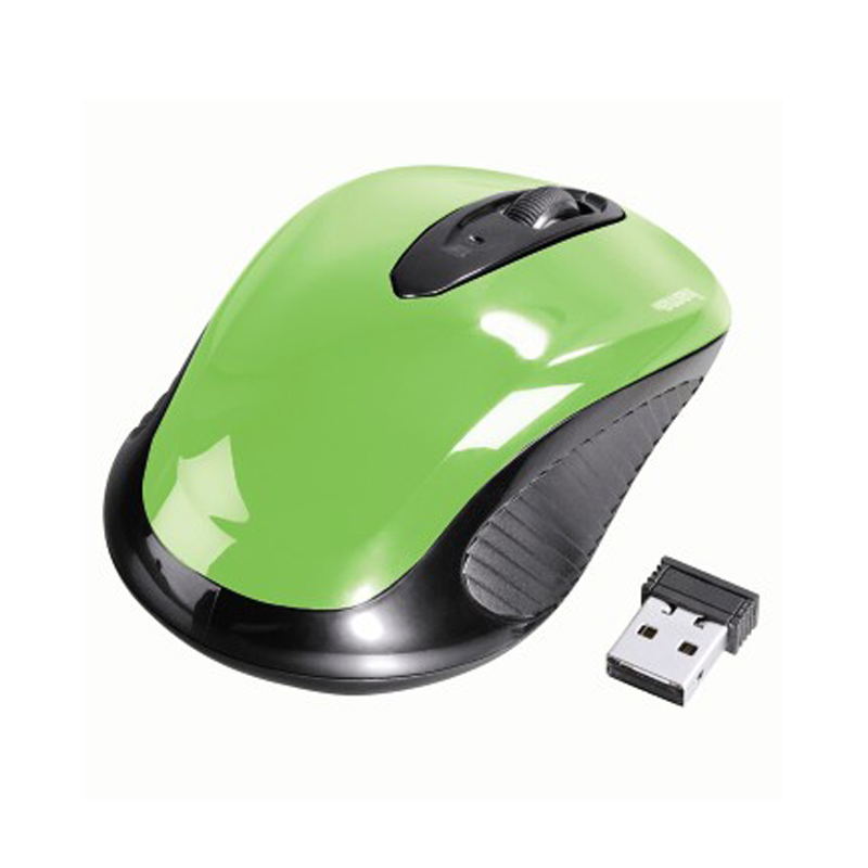 Hama Optische Funkmaus AM-7300 Schwarz/Apfelgrün