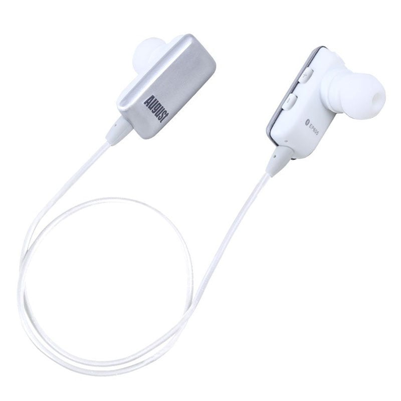 August EP605S in Ear Bluetooth Ohrhörer mit Mikrofon silber