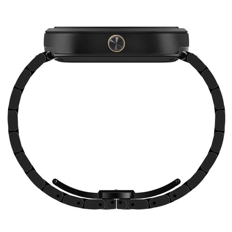 Motorola Moto 360 Smart Watch mit Metallband schwarz