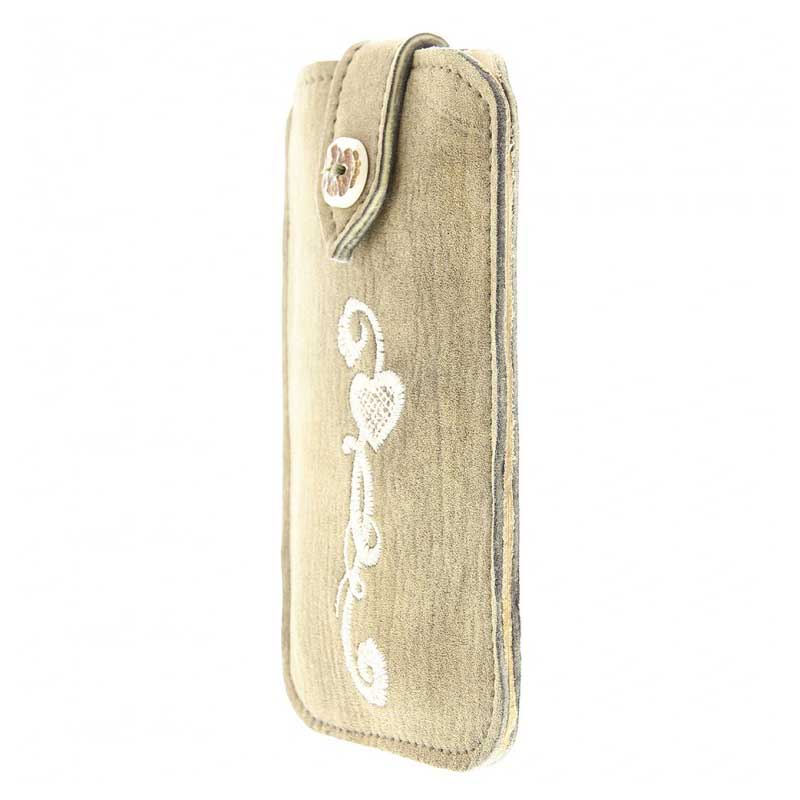 Ohetal Handytasche Lena Hirsch Sämisch Tundra 5 Zoll