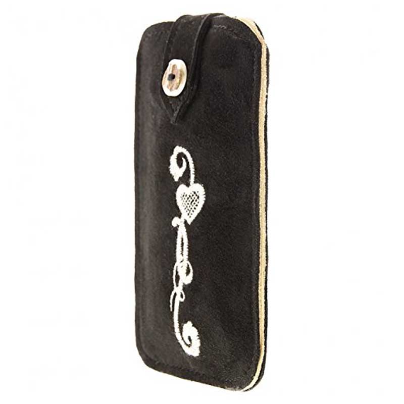 Ohetal Handytasche Lena Wildbock antik schwarz 5 Zoll