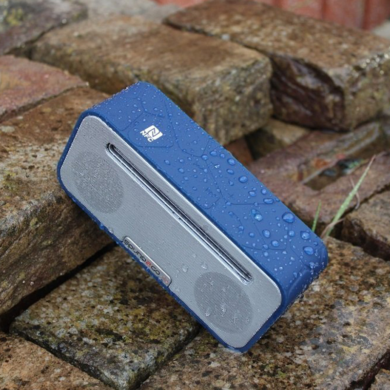 Sound2Go BRIQ Studio Blau-Silber portabler Lautsprecher