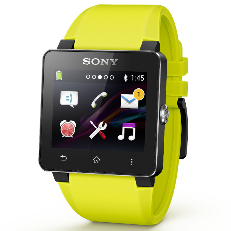 Sony SE20 Siliconarmband für SmartWatch 2 gelb