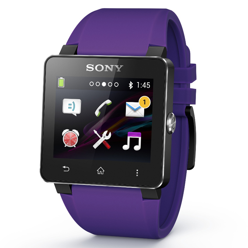 Sony SE20 Siliconarmband für SmartWatch 2 violett