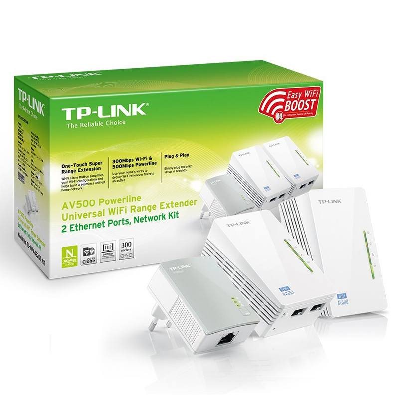 TP-Link TL-WPA4220TKIT WLAN Powerline-Netzwerkadapter 3-er Set