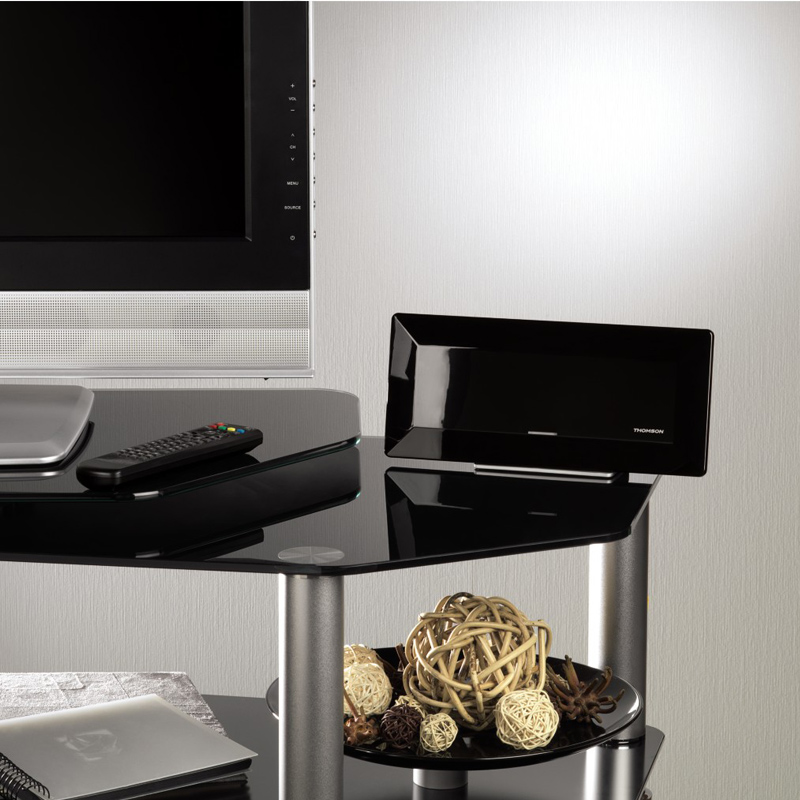 Hama ANT1410 HD-Zimmerantenne für TV/Radio, DVB-T/T2, flach, aktiv, 44