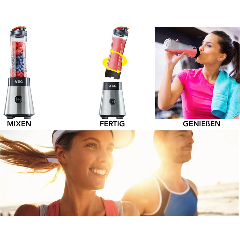 AEG Mix&Go SB 2500 Mini Mixer & extra Tritanflasche