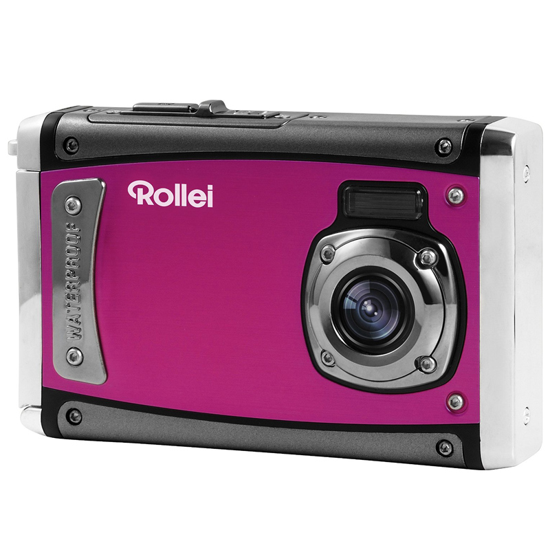 Rollei Sportsline 80 wasserdichte Digitalkamera pink