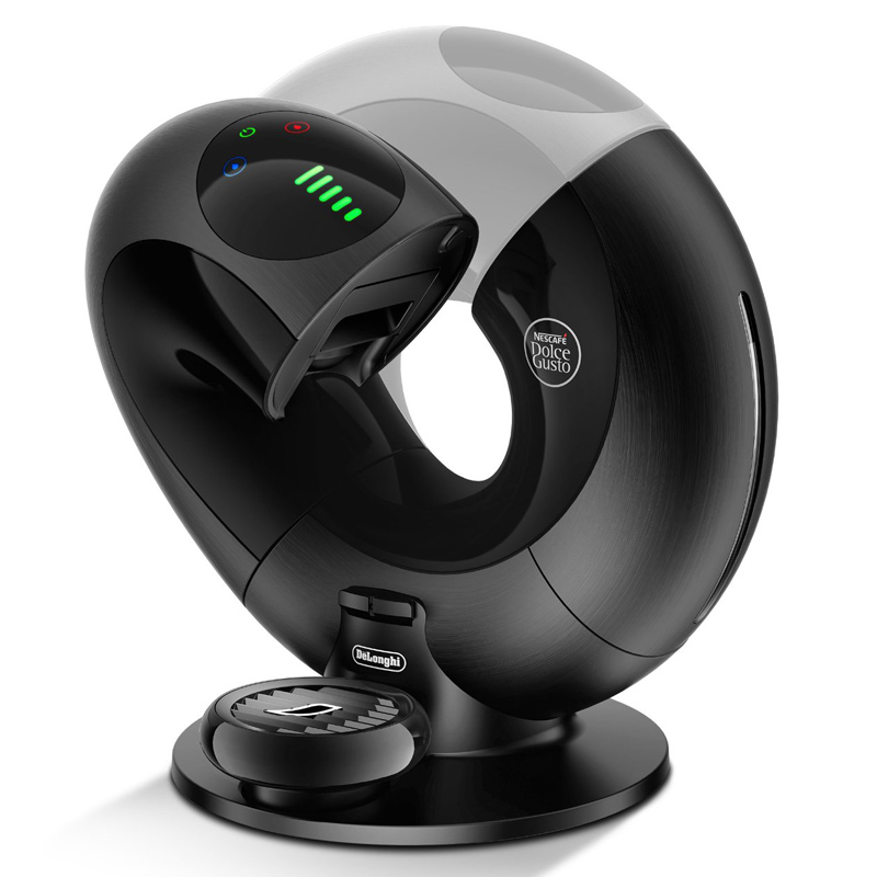 DeLonghi Dolce Gusto EDG 737.B Kaffeekapselmaschine brushed schwarz metal