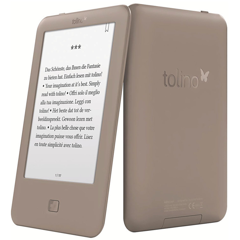 Tolino Page 6 Zoll eBook-Reader + Tasche + Leselampe