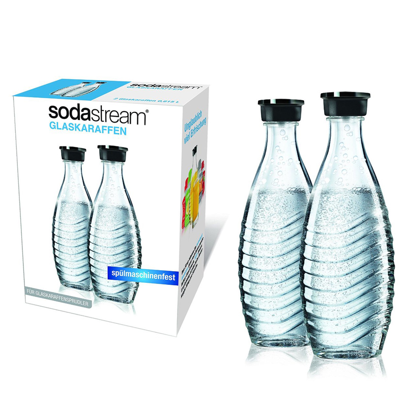 SodaStream DuoPack Glaskaraffe (2 x 0,6L Glaskaraffen)