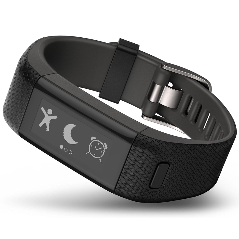 Garmin vivosmart HR+ schwarz/grau (Größe M) Ausstellungsgerät