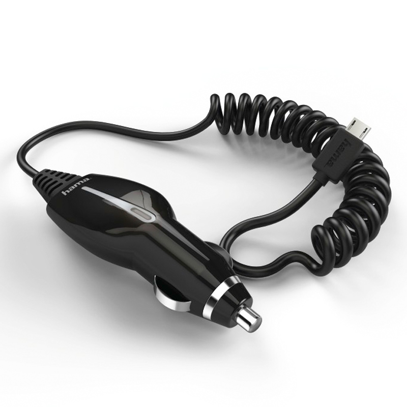 Hama Kfz-Ladegerät, Micro-USB, 1.2 A, Schwarz