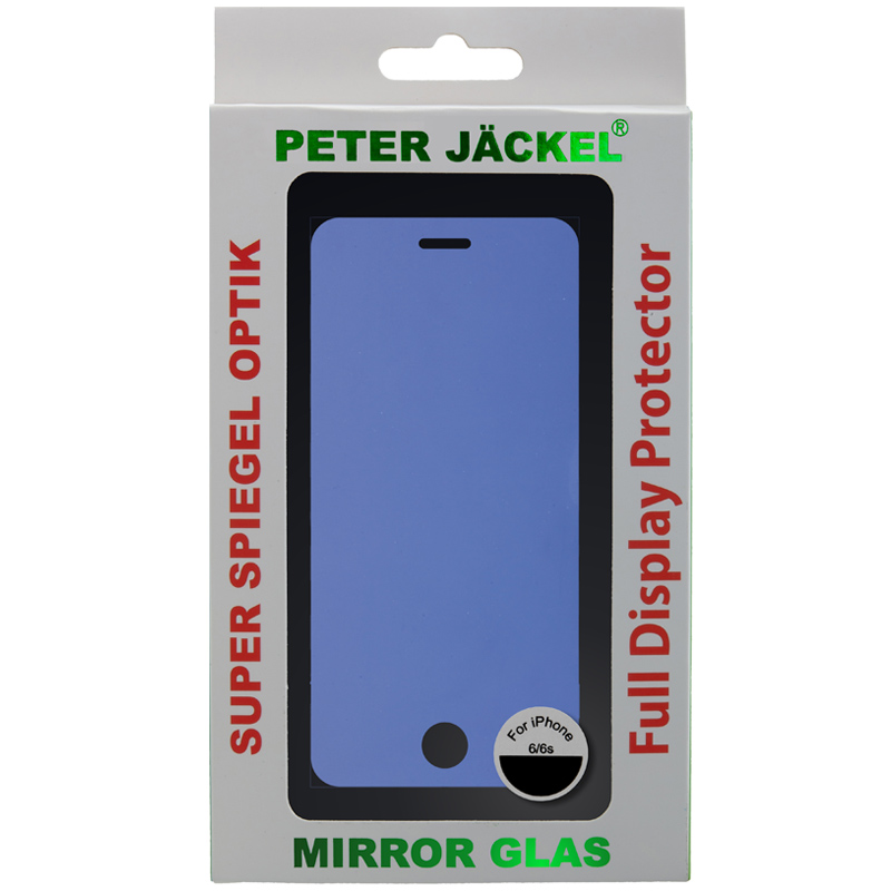 Peter Jäckel HD Mirror Glass für Apple iPhone 6/ 6S/ iPhone 7 Blau