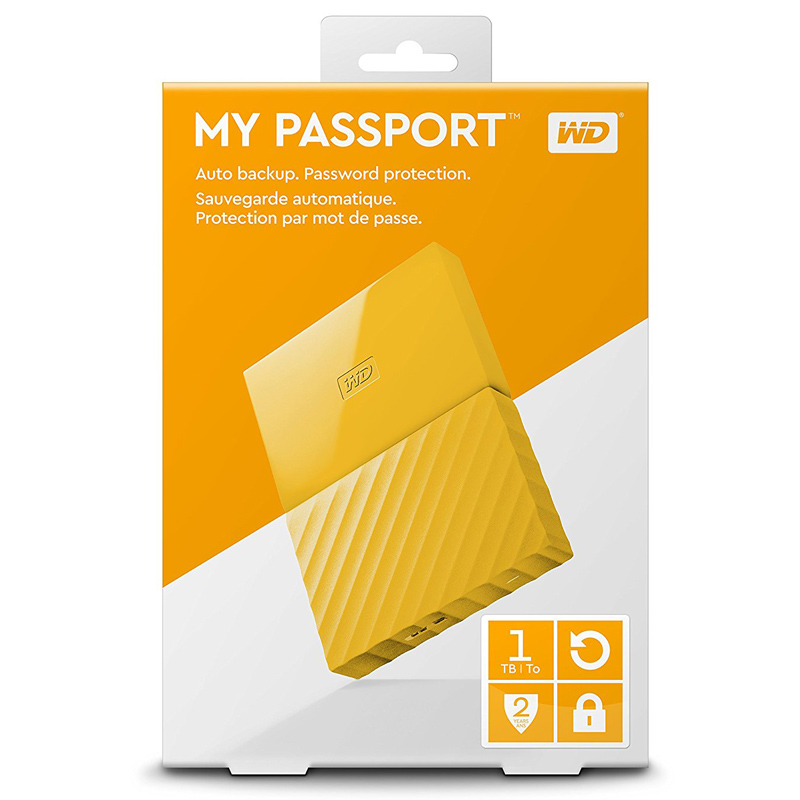Western Digital My Passport tragbare externe Festplatte 1TB gelb